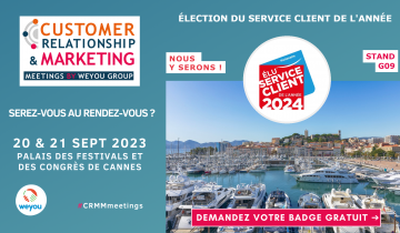 L’Élection du Service Client de l’Année sera à Cannes pour CRM&Marketing Meetings !