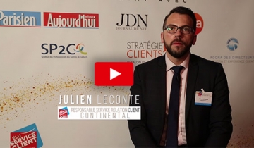 Julien LECONTE, Responsable de la Relation Client de Continental